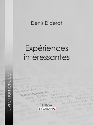 cover image of Expériences intéressantes